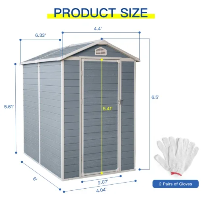 Outdoor Furniture Store - Kit de Cobertizo de Almacenamiento Exterior