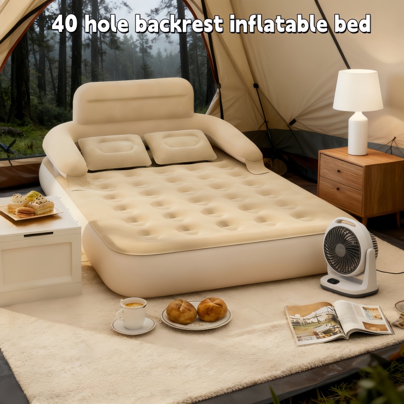 Outdoor Furniture European - Cama Inflable Portátil para Dos Personas,