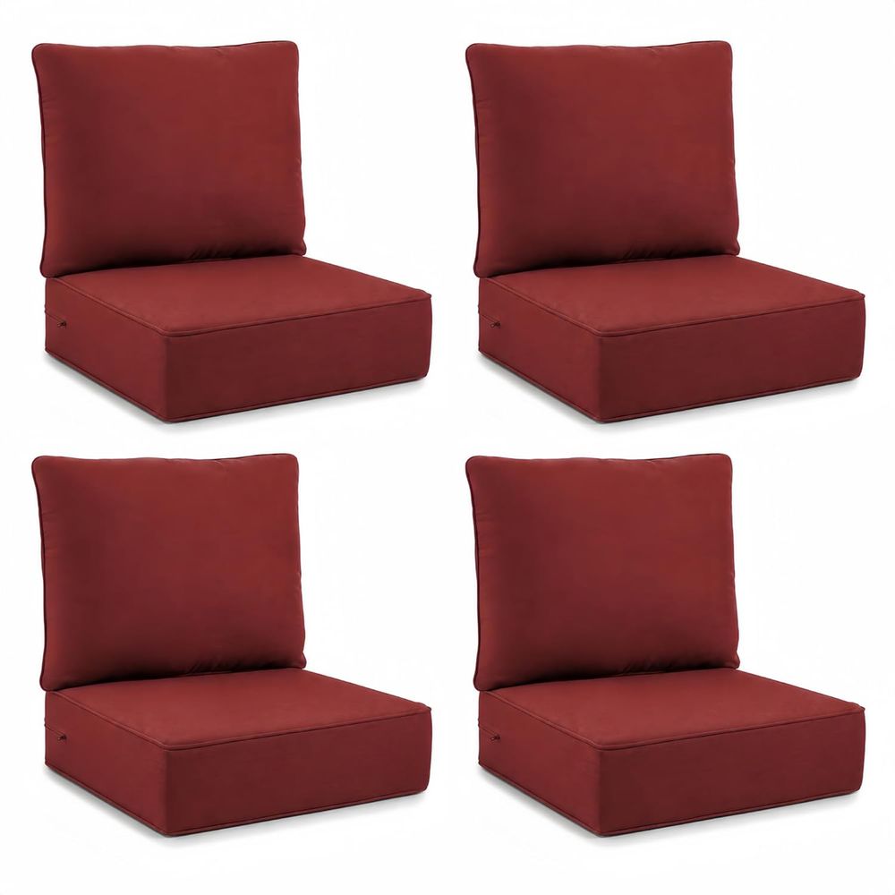 Outdoor Furniture Cushions 24 X 24 - Juego de 4 Cojines para Asientos