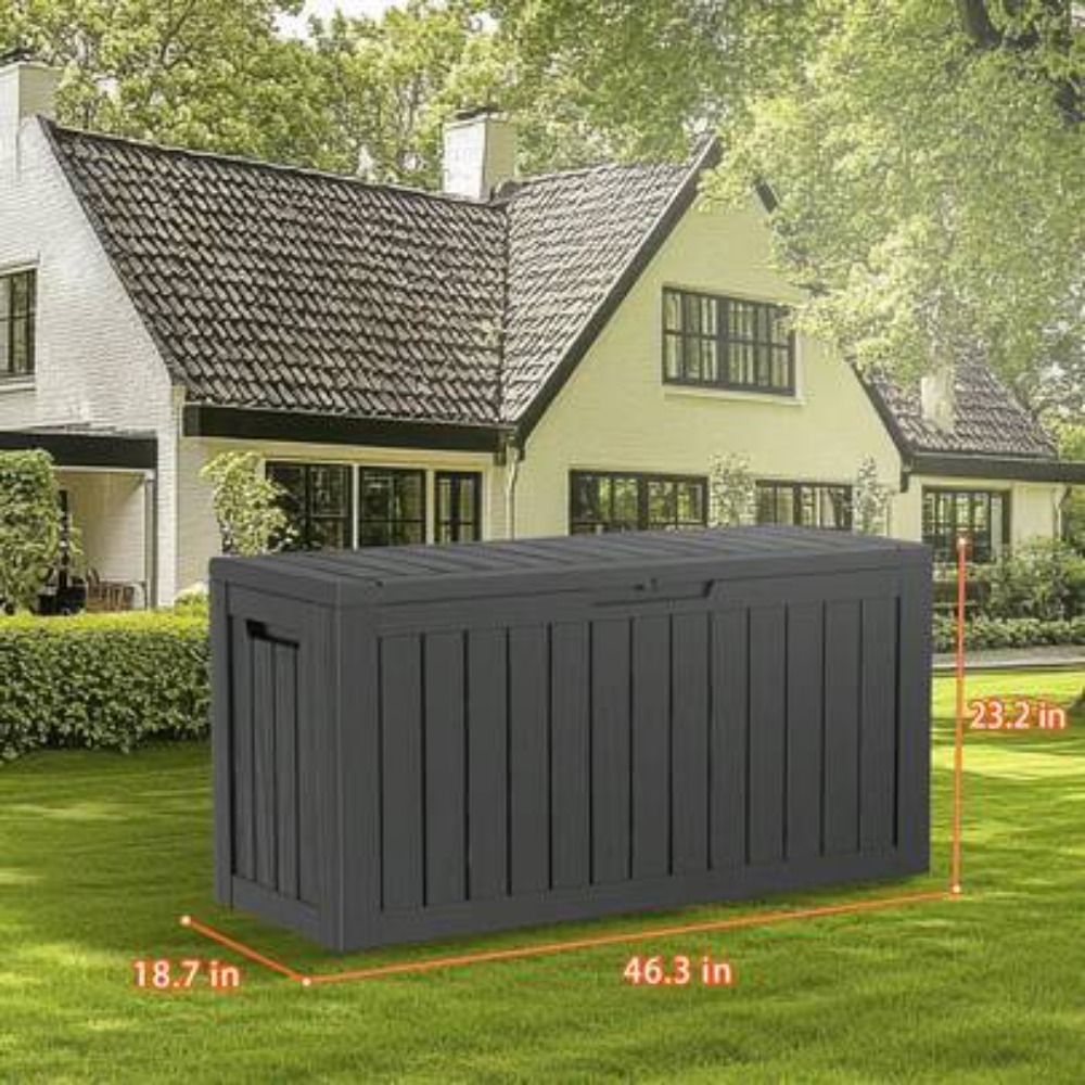 Outdoor Furniture Cushions 24 X 24 - Caja de Almacenamiento de Resina con