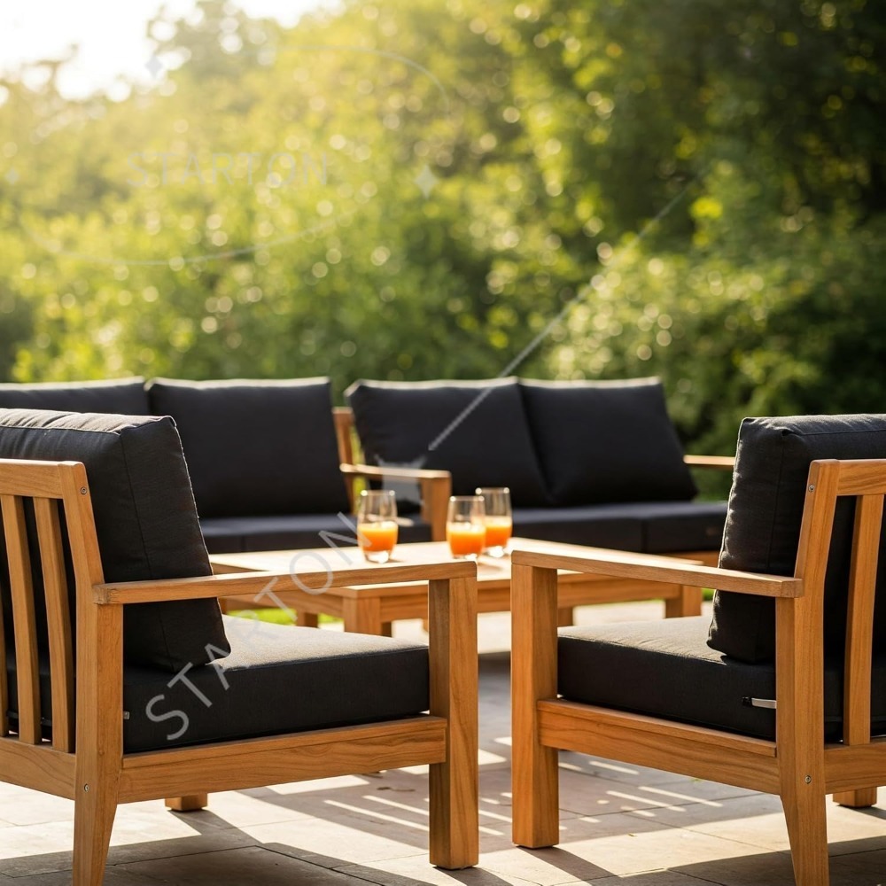 Cojín de asiento profundo con  - Outdoor Furniture Cushions 24 X 24 reseña y precio