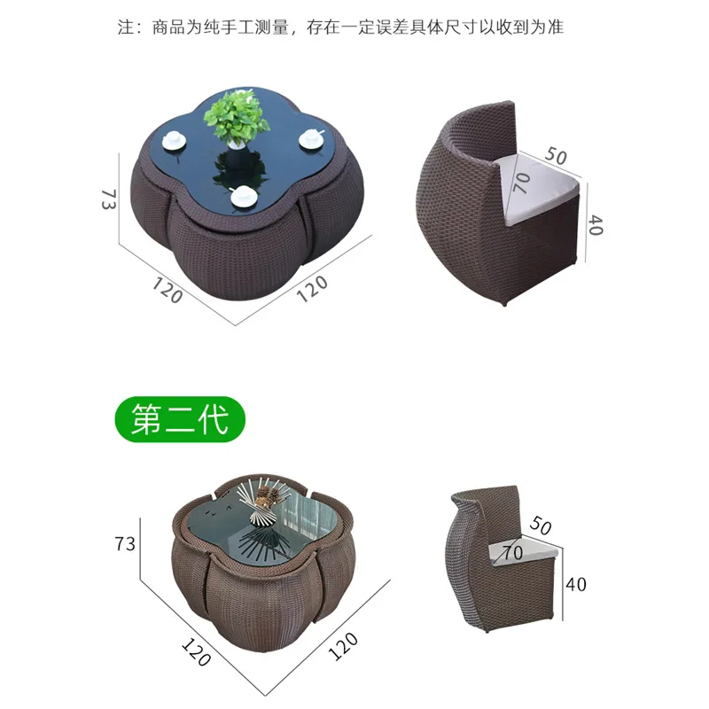 Conjunto de mesa y sillas de r - Outdoor Furniture Store reseña y precio