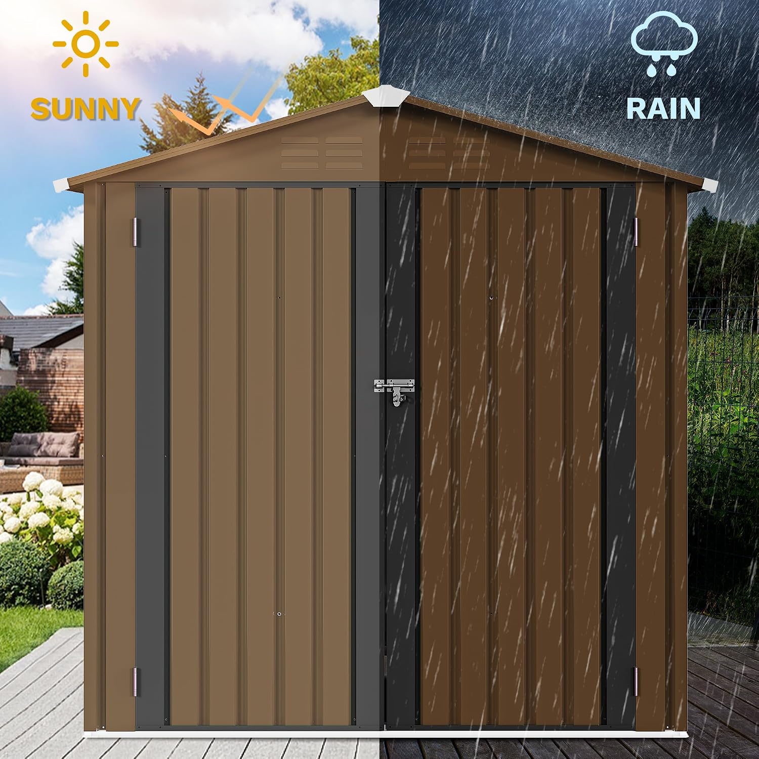 Caseta de Almacenamiento Metál - Outdoor Furniture Waterproof reseña y precio