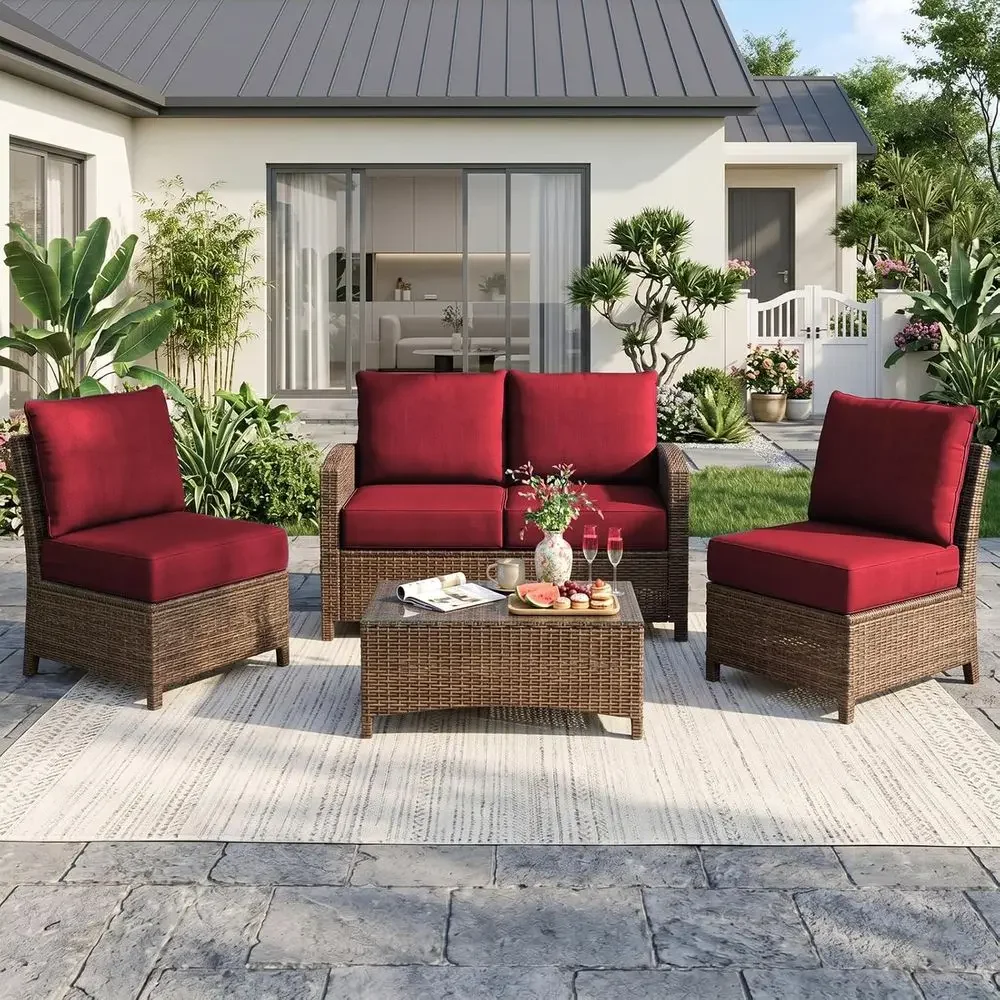 Juego de Cojines para Asientos - Outdoor Furniture Cushions 24 X 24 reseña y precio