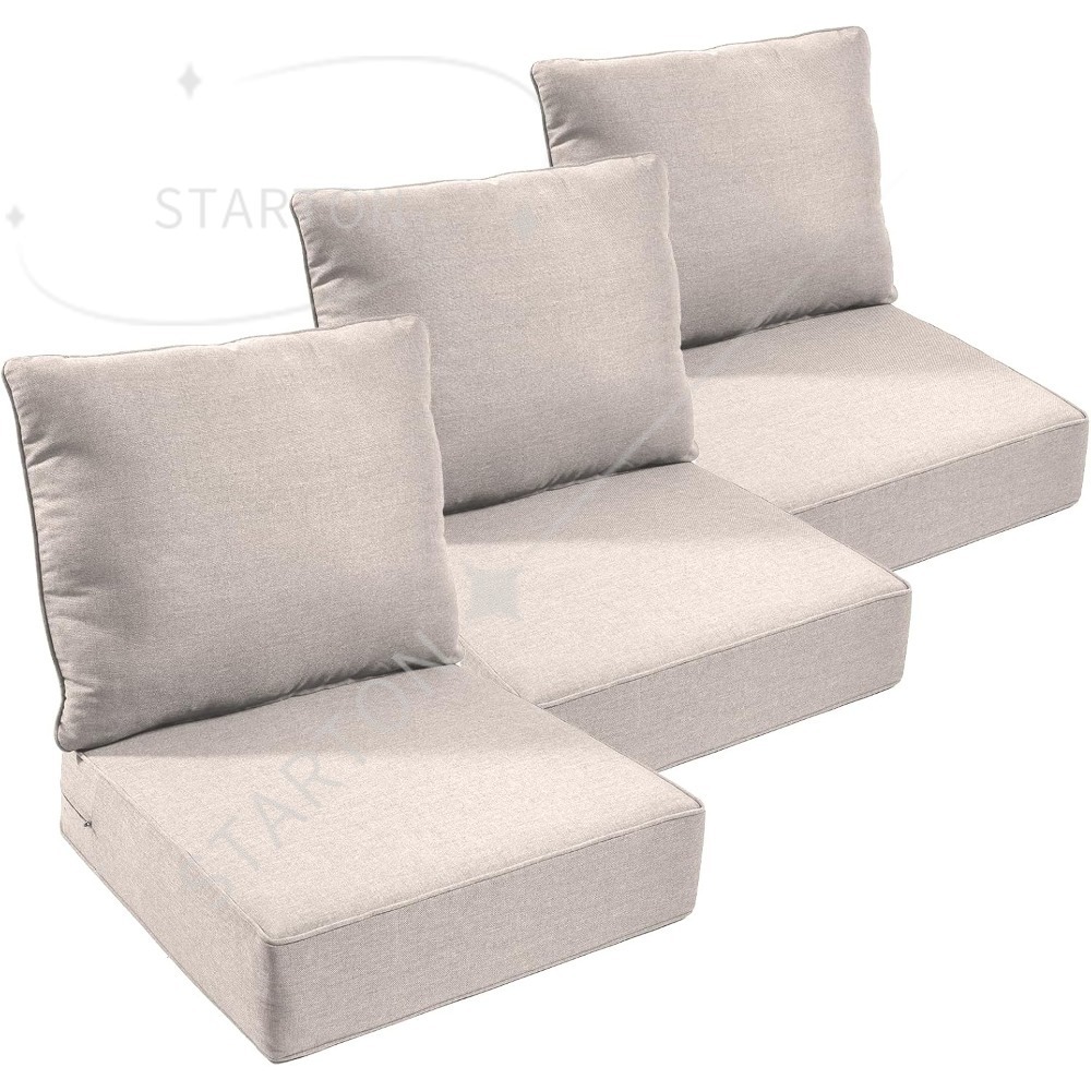 Juego de 3 cojines para sillas - Outdoor Furniture Cushions 24 X 24 reseña y precio