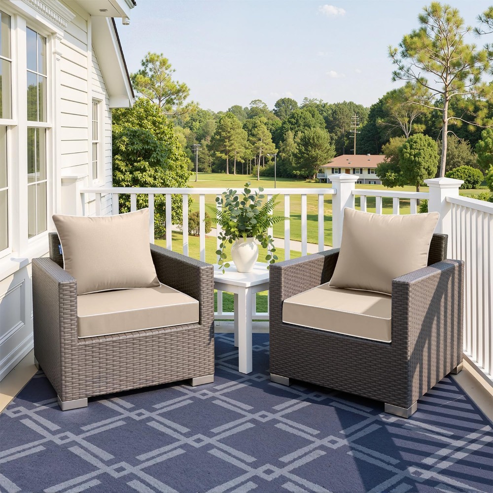 Cojín de Asiento para Exterior - Outdoor Furniture Cushions 24 X 24 reseña y precio