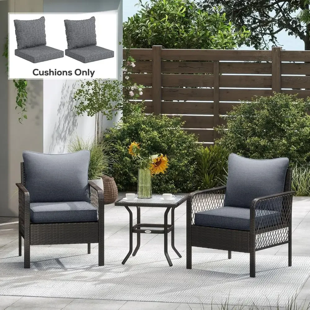 Juego de 2 Cojines para Sillas - Outdoor Furniture Cushions 24 X 24 reseña y precio