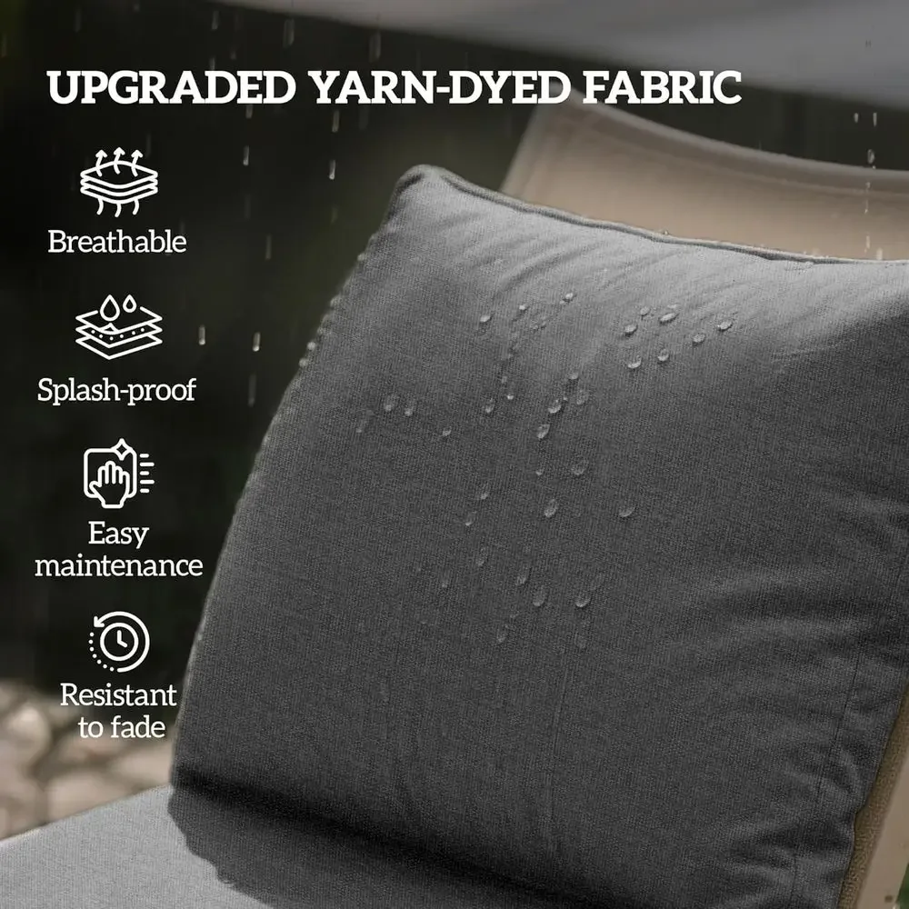 Juego de 2 Cojines para Sillas - Outdoor Furniture Cushions 24 X 24 reseña y precio