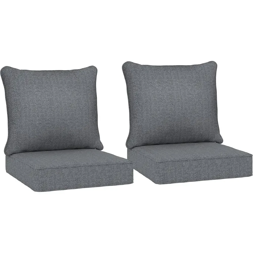 Juego de 2 Cojines para Sillas - Outdoor Furniture Cushions 24 X 24 reseña y precio