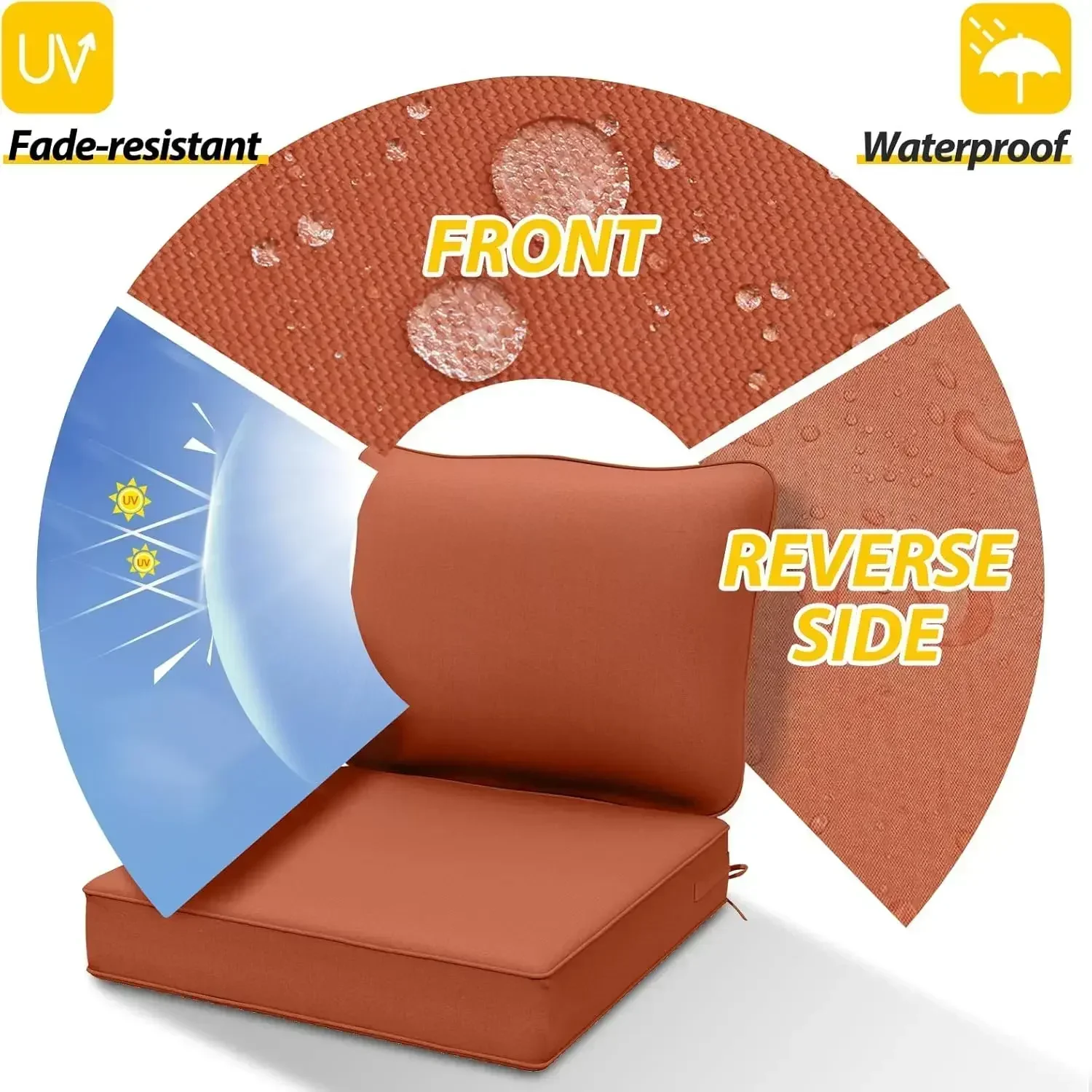 Bestseller[XMSJ] Cojines de As - Outdoor Furniture Cushions 24 X 24 reseña y precio