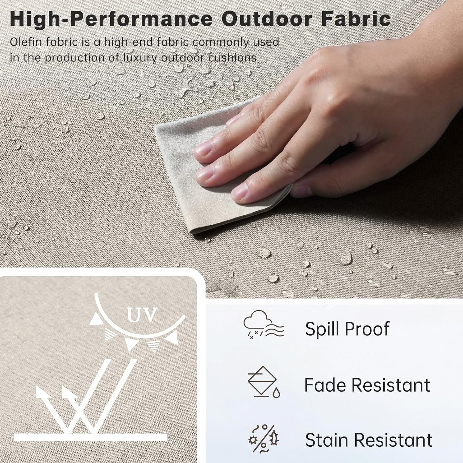 Juego de Cojines para Exterior - Outdoor Furniture Cushions 24 X 24 reseña y precio