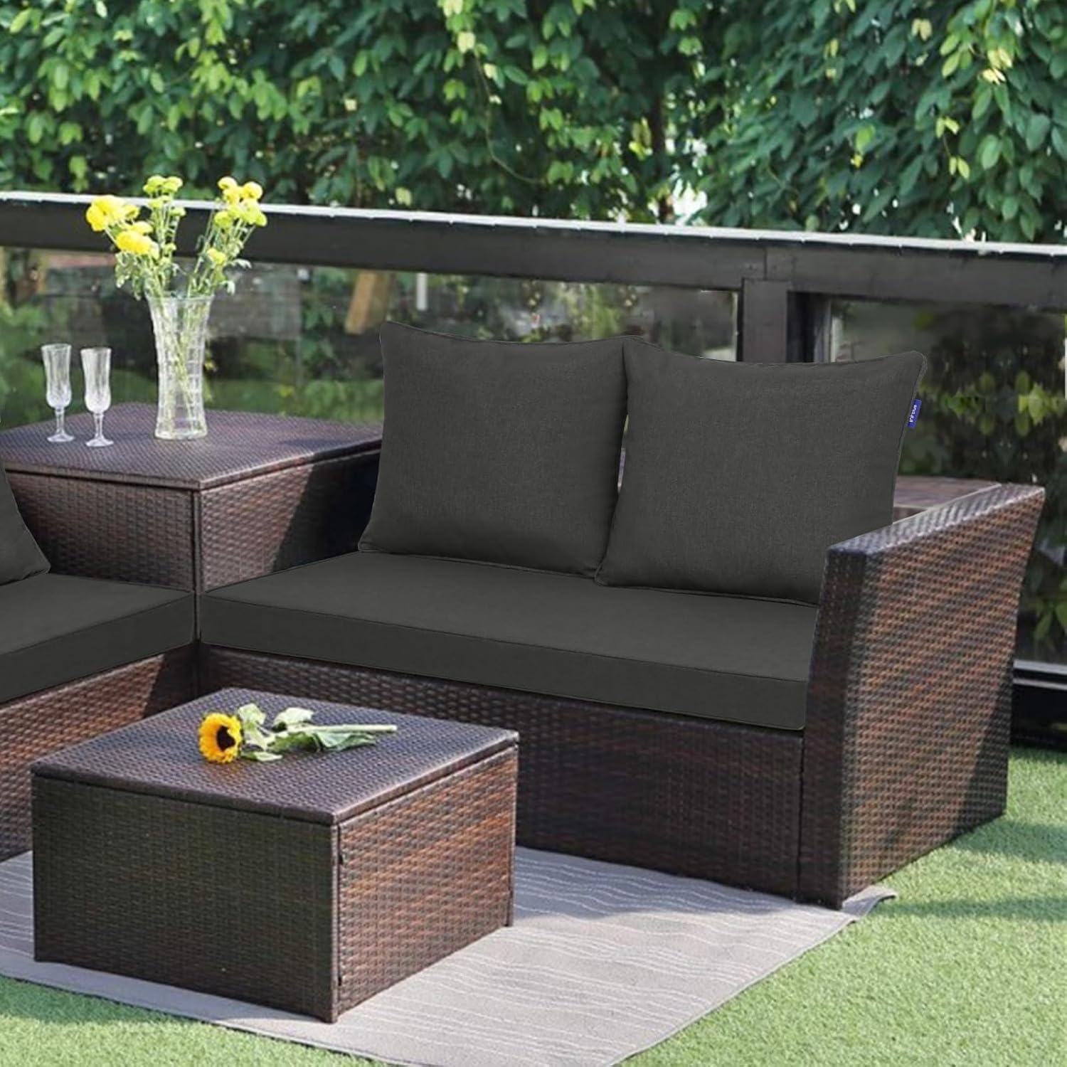Juego de Cojines para Sofá de  - Outdoor Furniture Cushions 24 X 24 reseña y precio