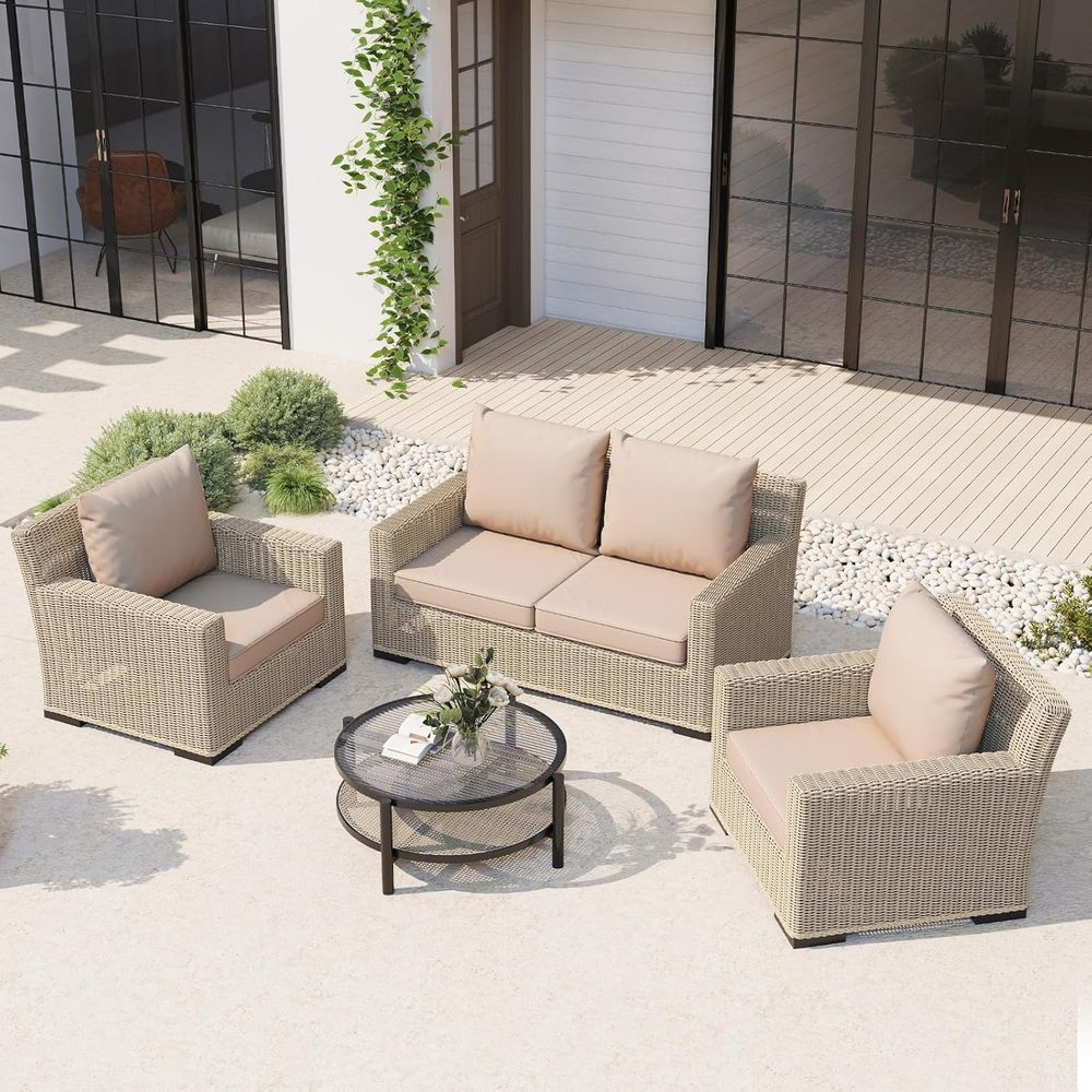 Juego de 4 Cojines para Sillas - Outdoor Furniture Cushions 24 X 24 reseña y precio
