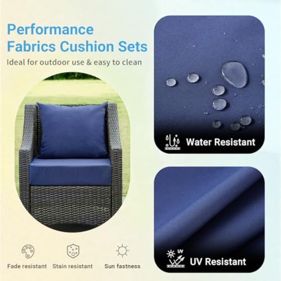 Cojines para Muebles de Patio, - Outdoor Furniture Cushions 24 X 24 reseña y precio