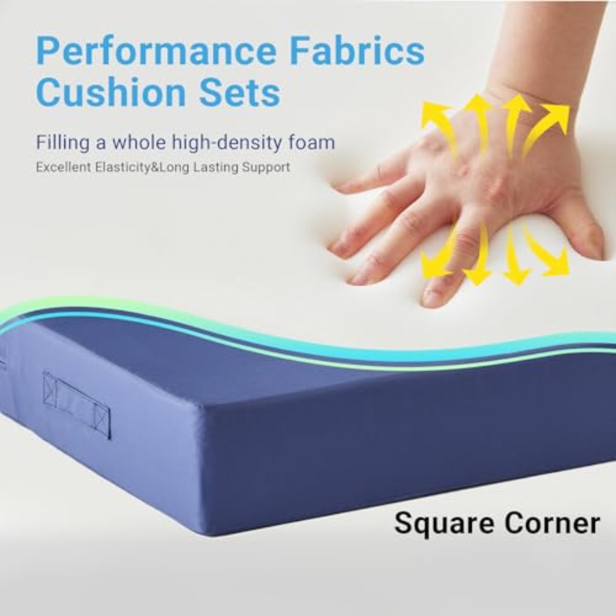 Cojines para Muebles de Patio, - Outdoor Furniture Cushions 24 X 24 reseña y precio
