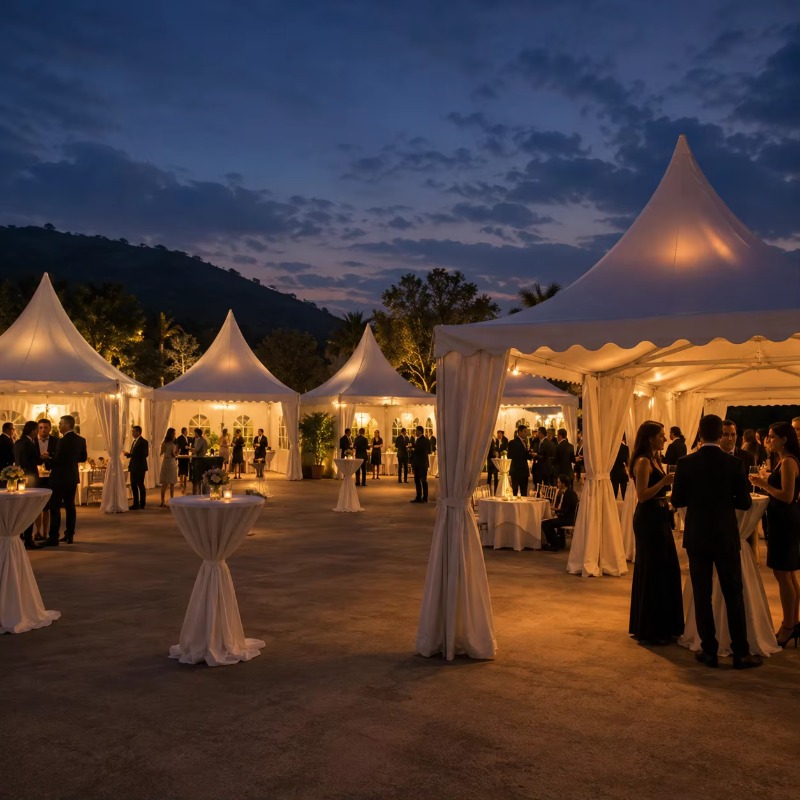Carpa Pagoda Blanca Personaliz - Outdoor Furniture European reseña y precio