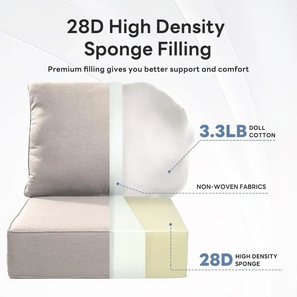 6 cojines gruesos para sillas  - Outdoor Furniture Cushions 24 X 24 reseña y precio